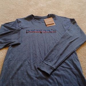 Patagonia Blue Long Sleeve Shirt